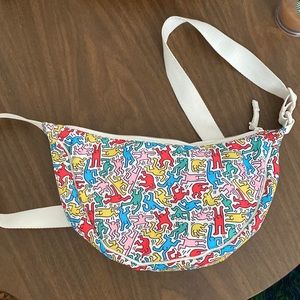UNIQLO mini round shoulder bag Keith Haring